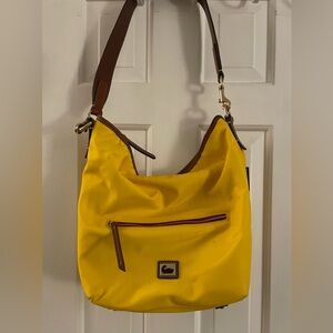 DOONEY & BOURKE Yellow WAYFARER Nylon Zip Tote Shoulder Bag Mini Pouch Included